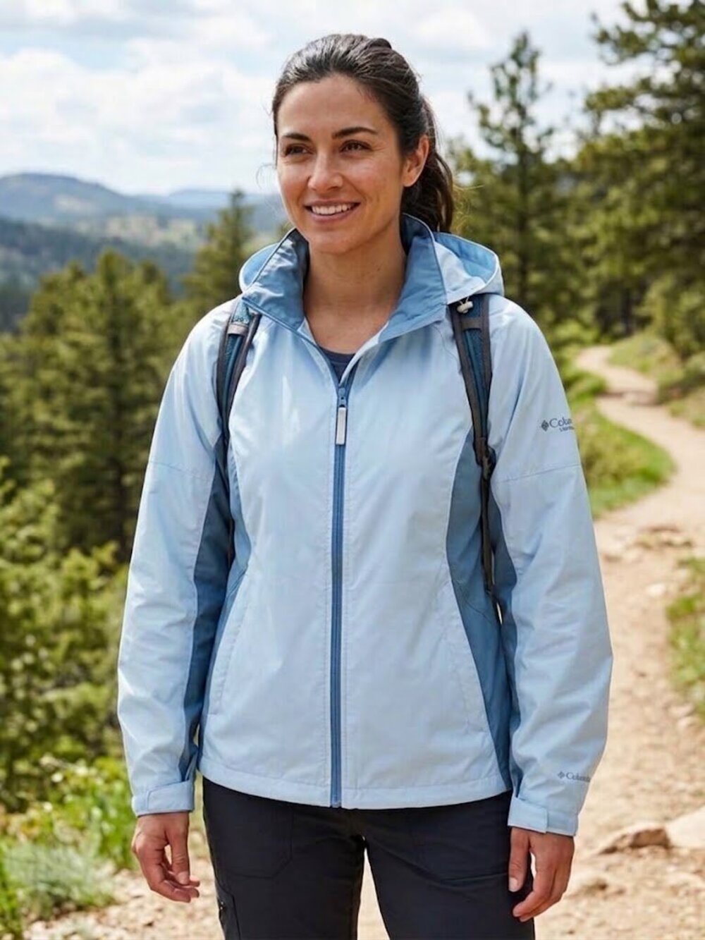 Columbia Packable Windbreaker w/ hood
